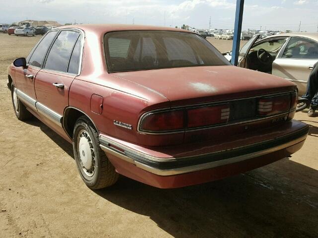 1G4HR52L9RH523332 - 1994 BUICK LESABRE LI MAROON photo 3