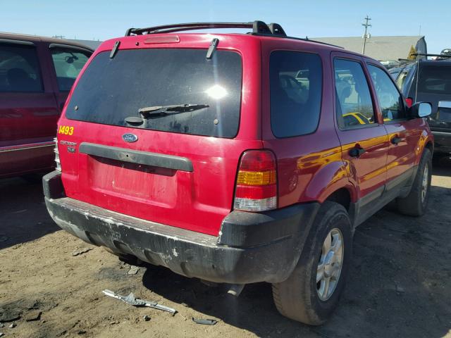 1FMYU02B41KB07415 - 2001 FORD ESCAPE XLS RED photo 4