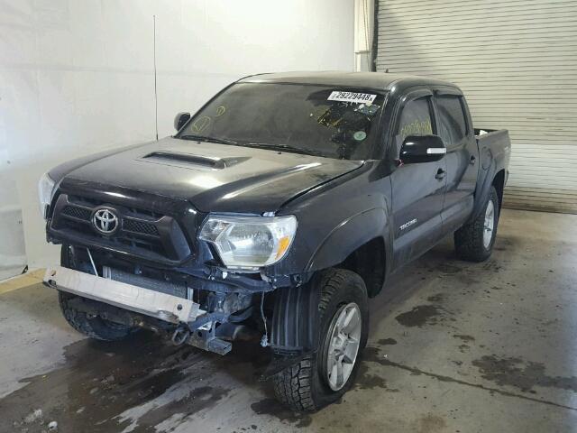 3TMLU4EN0EM153835 - 2014 TOYOTA TACOMA DOU BLACK photo 2