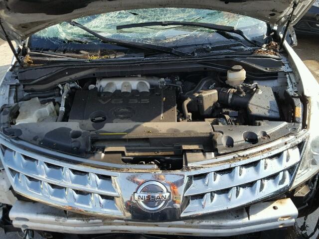 JN8AZ08W47W615472 - 2007 NISSAN MURANO SILVER photo 7