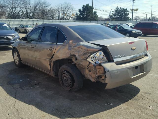 2G1WB55K669257232 - 2006 CHEVROLET IMPALA LS TAN photo 3