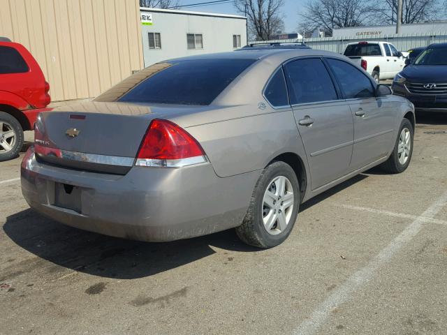 2G1WB55K669257232 - 2006 CHEVROLET IMPALA LS TAN photo 4