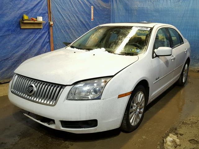 3MEHM02197R655926 - 2007 MERCURY MILAN PREM WHITE photo 2