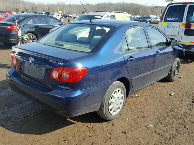 2T1BR32E18C888607 - 2008 TOYOTA COROLLA CE BLUE photo 4