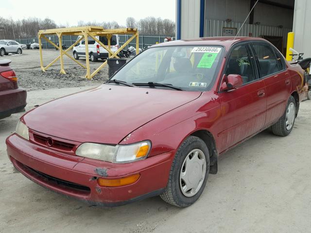 2T1BB02E2TC156885 - 1996 TOYOTA COROLLA DX RED photo 2