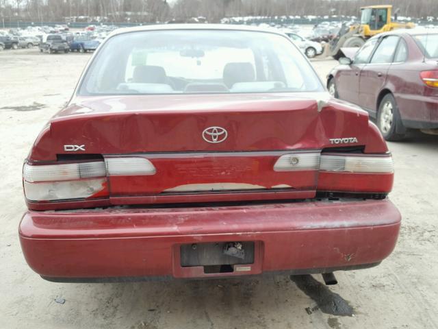 2T1BB02E2TC156885 - 1996 TOYOTA COROLLA DX RED photo 9