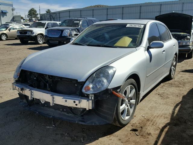 JNKCV51E86M502079 - 2006 INFINITI G35 SILVER photo 2