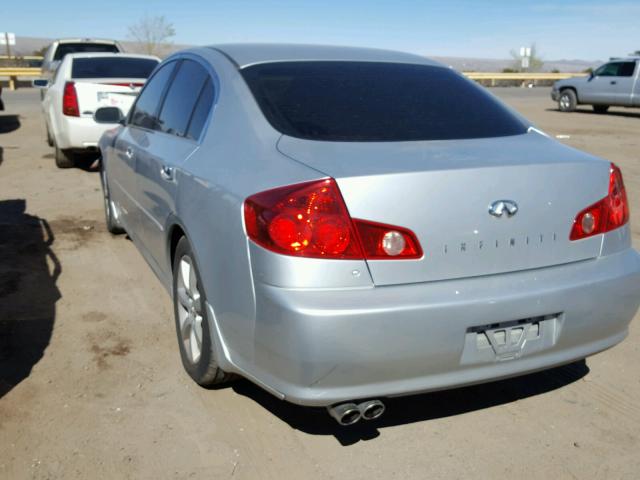 JNKCV51E86M502079 - 2006 INFINITI G35 SILVER photo 3