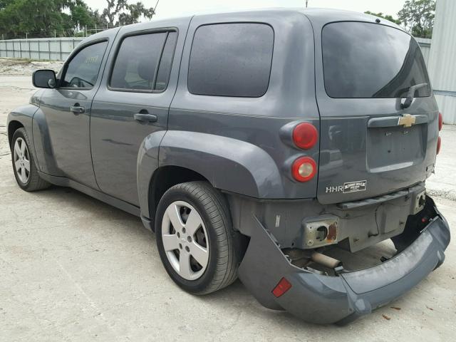 3GNCA13B49S635507 - 2009 CHEVROLET HHR LS GRAY photo 3