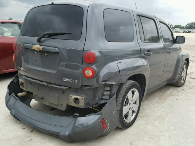 3GNCA13B49S635507 - 2009 CHEVROLET HHR LS GRAY photo 4