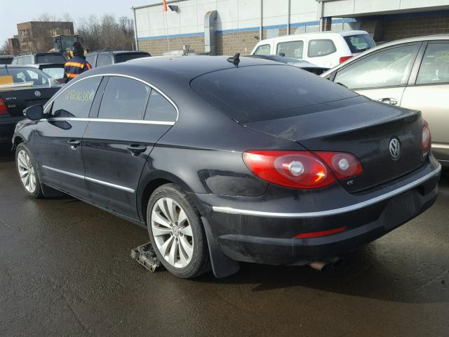 WVWMP7AN2CE506002 - 2012 VOLKSWAGEN CC SPORT BLACK photo 3