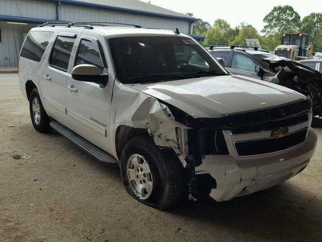 1GNSCJE09BR112980 - 2011 CHEVROLET SUBURBAN C WHITE photo 1