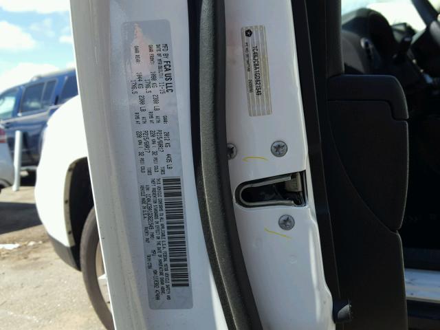 1C4NJCBA1GD621549 - 2016 JEEP COMPASS SP WHITE photo 10