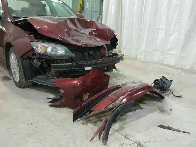 JF1GE6B65AH507795 - 2010 SUBARU IMPREZA 2. RED photo 9