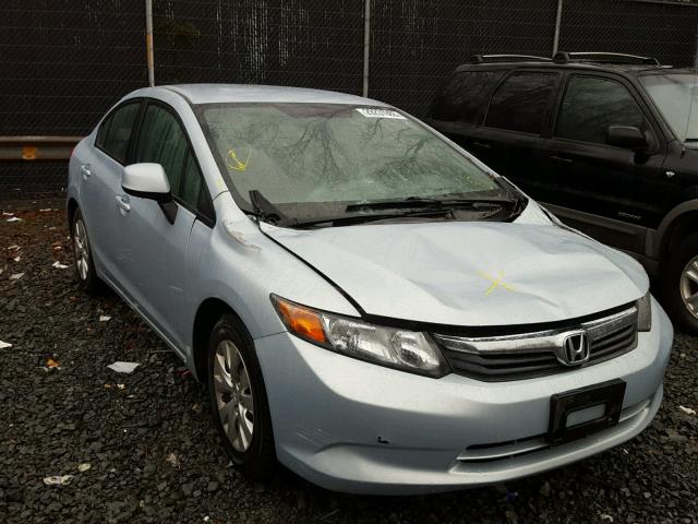 2HGFB2F5XCH540640 - 2012 HONDA CIVIC LX SILVER photo 1