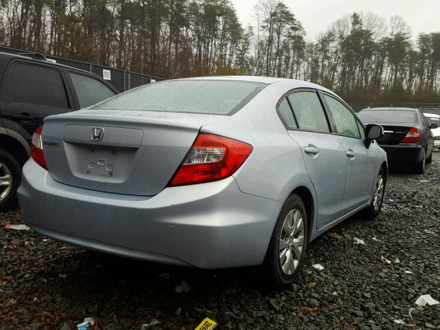 2HGFB2F5XCH540640 - 2012 HONDA CIVIC LX SILVER photo 4