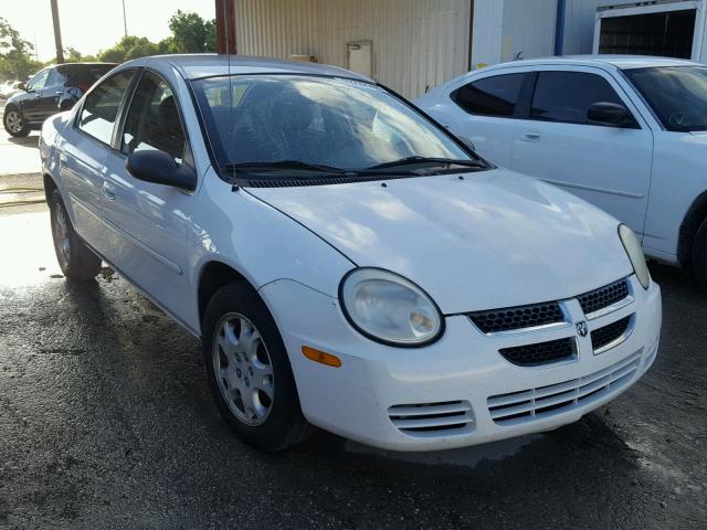 1B3ES56C35D152984 - 2005 DODGE NEON SXT WHITE photo 1