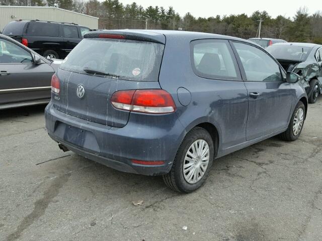 WVWAB7AJ3BW256048 - 2011 VOLKSWAGEN GOLF GRAY photo 4