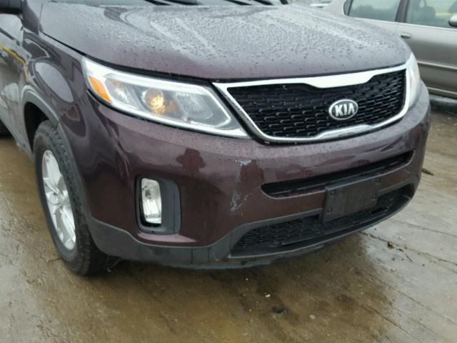 5XYKT4A62EG512483 - 2014 KIA SORENTO LX RED photo 9