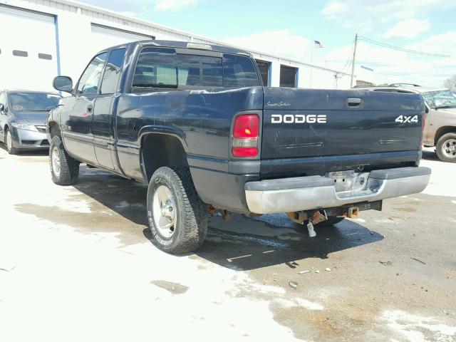 3B7HF13Z31M554827 - 2001 DODGE RAM 1500 BLACK photo 3