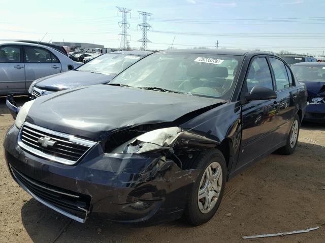 1G1ZS51F86F154147 - 2006 CHEVROLET MALIBU LS 黑色 照片 2