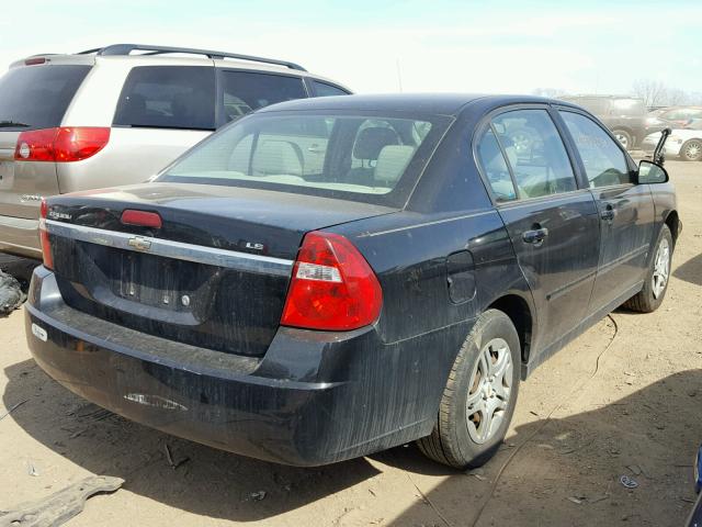 1G1ZS51F86F154147 - 2006 CHEVROLET MALIBU LS 黑色 照片 4