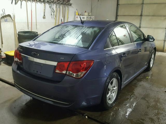 1G1PC5SB1E7455688 - 2014 CHEVROLET CRUZE LT BLUE photo 4