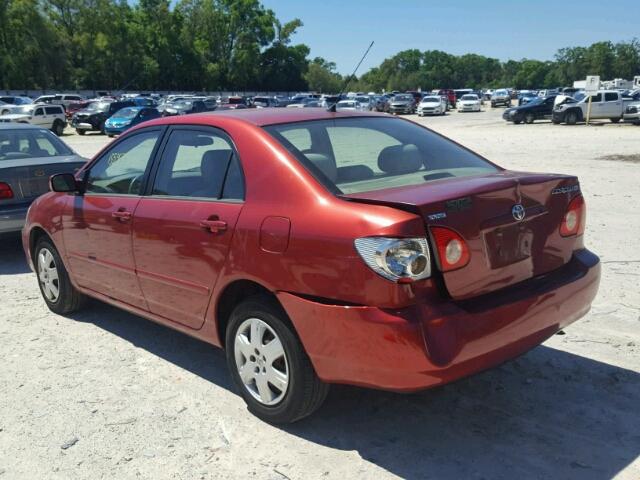 2T1BR32E06C577652 - 2006 TOYOTA COROLLA CE RED photo 3