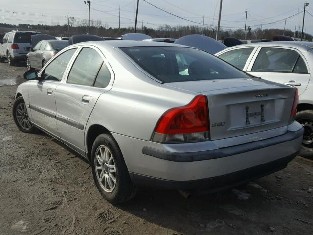 YV1RS64A842420794 - 2004 VOLVO S60 SILVER photo 3