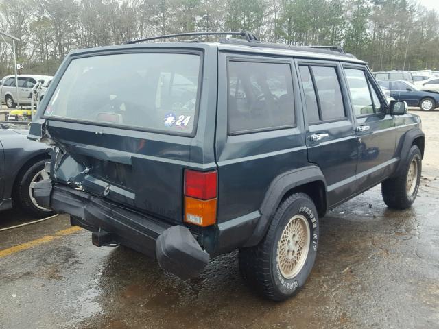 1J4FJ78S8RL255300 - 1994 JEEP CHEROKEE C GREEN photo 4