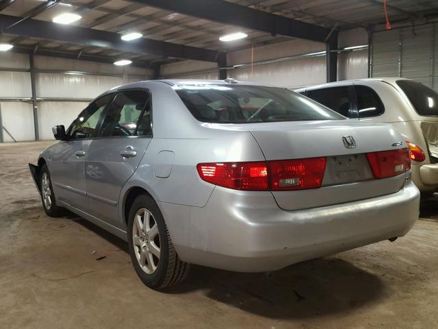 1HGCM66525A079312 - 2005 HONDA ACCORD EX SILVER photo 3