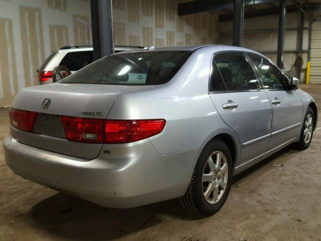 1HGCM66525A079312 - 2005 HONDA ACCORD EX SILVER photo 4