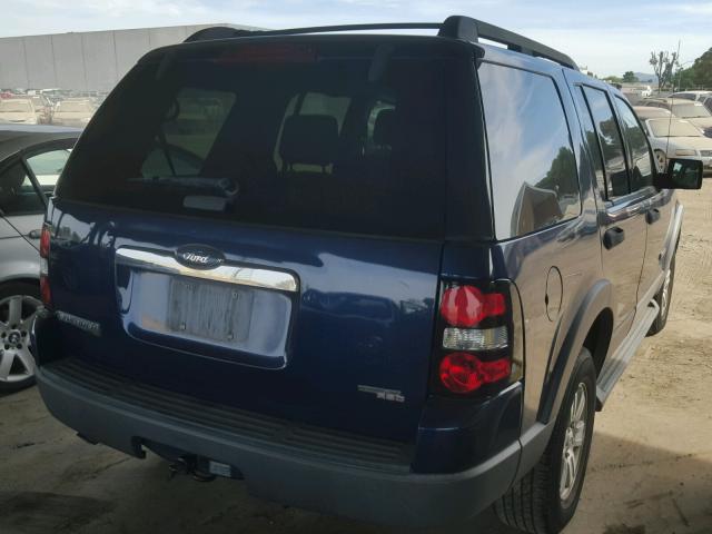 1FMEU73E36UB45430 - 2006 FORD EXPLORER X BLUE photo 4