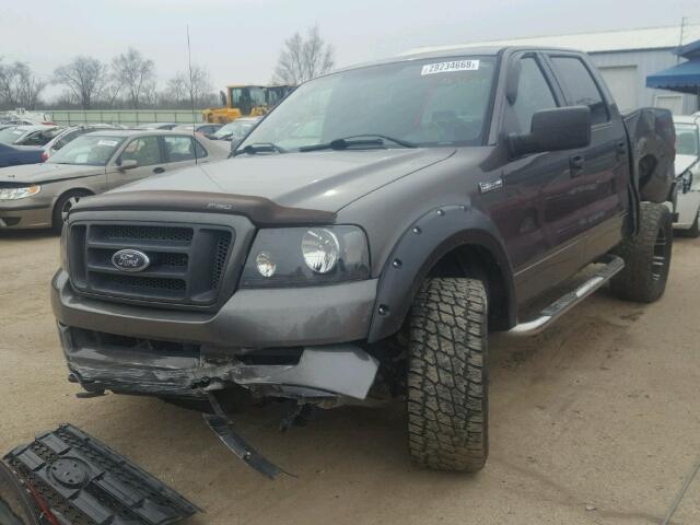 1FTPW14594KB16591 - 2004 FORD F150 SUPER GRAY photo 2