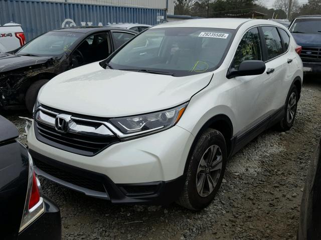 5J6RW5H38HL001676 - 2017 HONDA CR-V LX WHITE photo 2