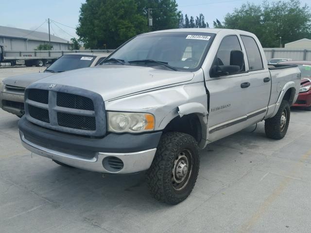 3D7KU28D53G779255 - 2003 DODGE RAM 2500 S SILVER photo 2