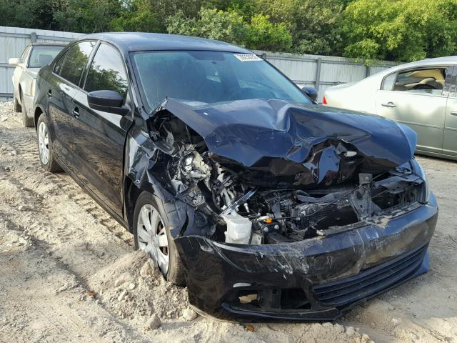 3VW2K7AJ1CM340307 - 2012 VOLKSWAGEN JETTA BASE Սև լուսանկար 1