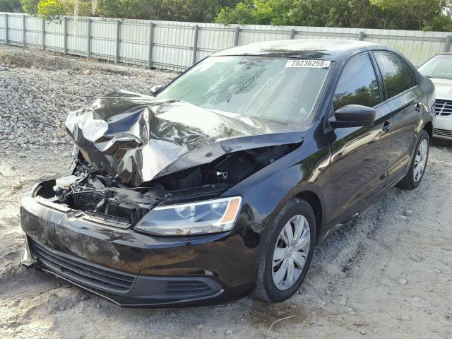 3VW2K7AJ1CM340307 - 2012 VOLKSWAGEN JETTA BASE Սև լուսանկար 2