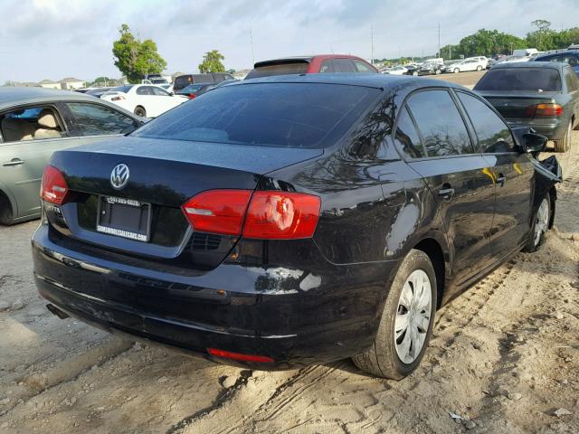 3VW2K7AJ1CM340307 - 2012 VOLKSWAGEN JETTA BASE Սև լուսանկար 4