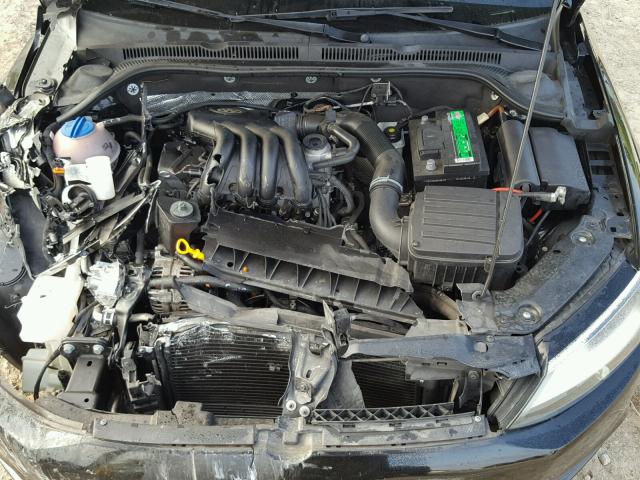 3VW2K7AJ1CM340307 - 2012 VOLKSWAGEN JETTA BASE Սև լուսանկար 7