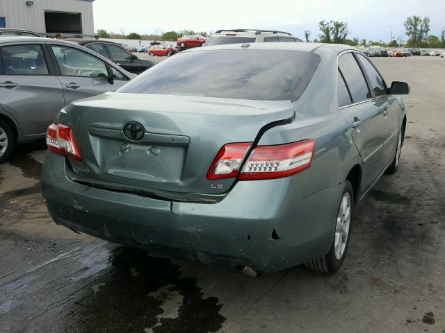 4T4BF3EK0BR111213 - 2011 TOYOTA CAMRY BASE TEAL photo 4