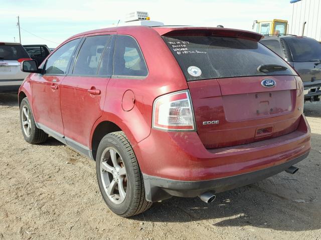 2FMDK39C27BB66471 - 2007 FORD EDGE SEL P RED photo 3