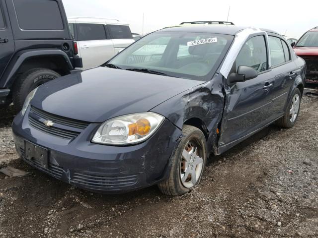 1G1AK58F087122079 - 2008 CHEVROLET COBALT LS BLUE photo 2