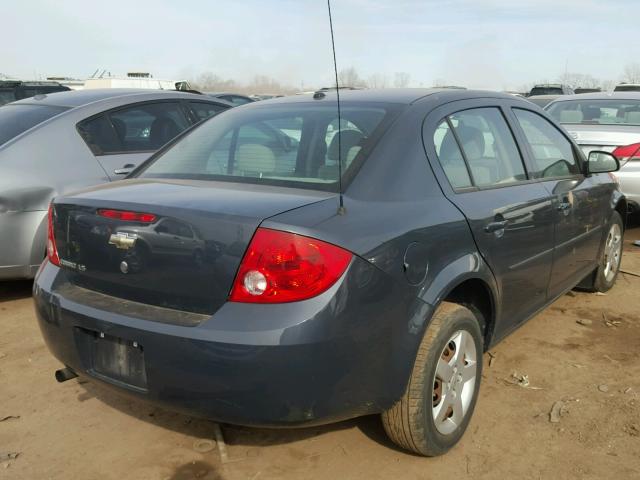 1G1AK58F087122079 - 2008 CHEVROLET COBALT LS BLUE photo 4