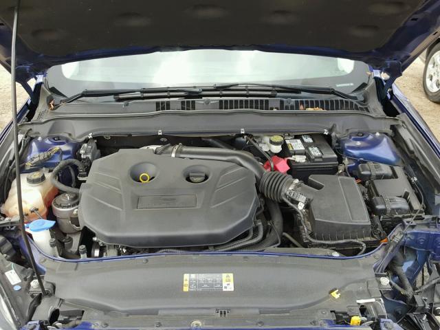 3FA6P0H98DR275300 - 2013 FORD FUSION SE BLUE photo 7