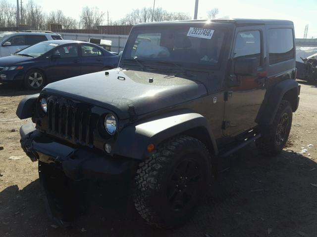 1C4AJWAG7GL149708 - 2016 JEEP WRANGLER S GREEN photo 2