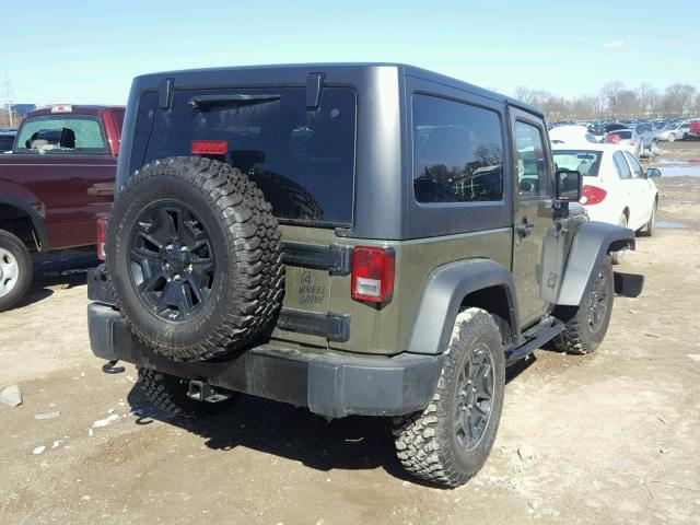 1C4AJWAG7GL149708 - 2016 JEEP WRANGLER S GREEN photo 4