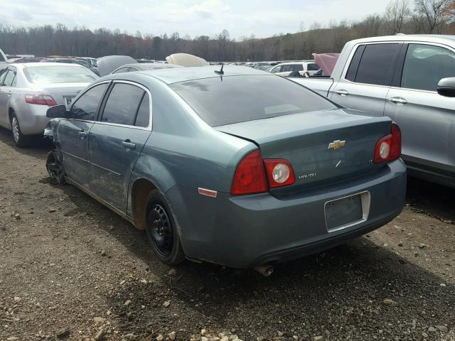 1G1ZH57B594254399 - 2009 CHEVROLET MALIBU 1LT GREEN photo 3
