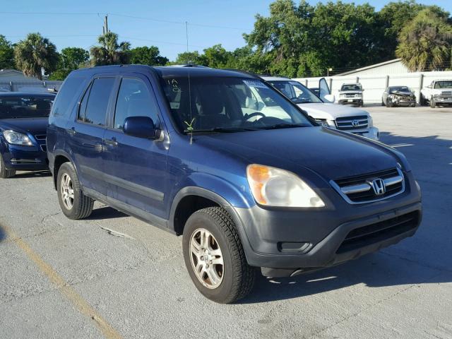 SHSRD78803U109801 - 2003 HONDA CR-V EX BLUE photo 1