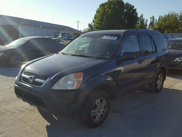 SHSRD78803U109801 - 2003 HONDA CR-V EX BLUE photo 2